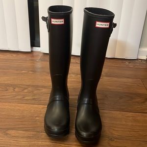 Black Hunter Rain Boots Size 10
